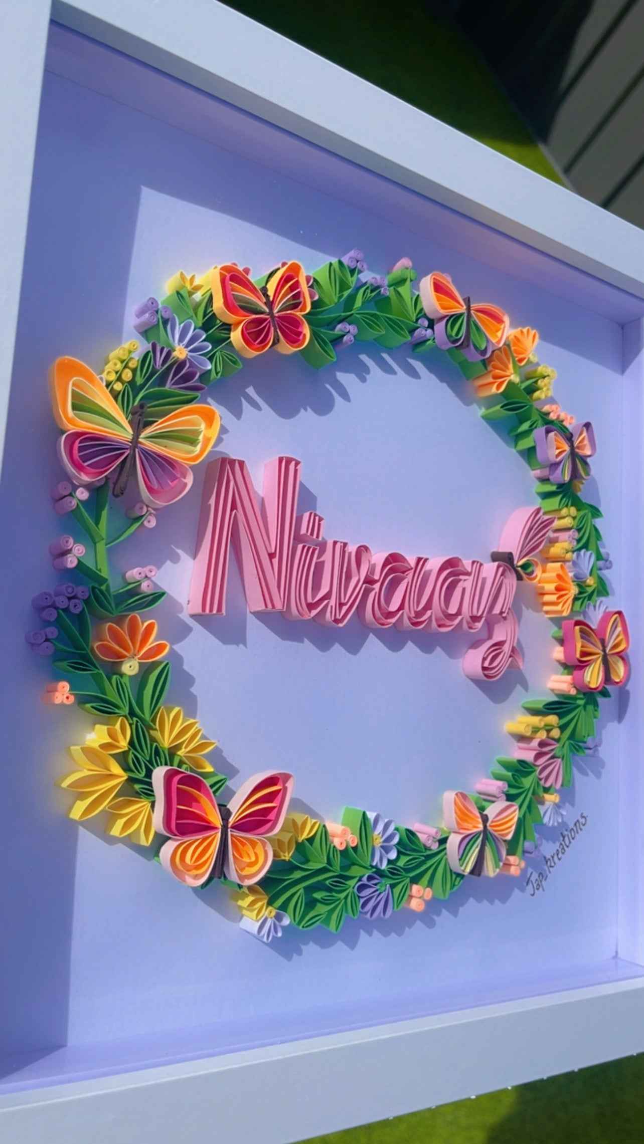 Quilling name Art Frame