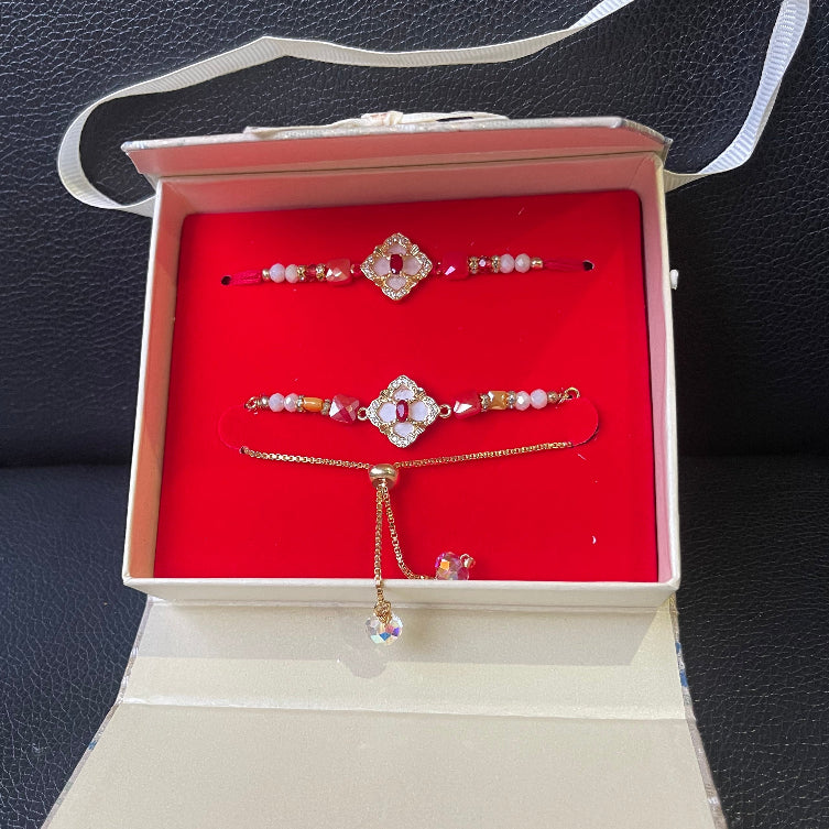 PREMIUM AD RAKHI SET BROTHER & BHABI