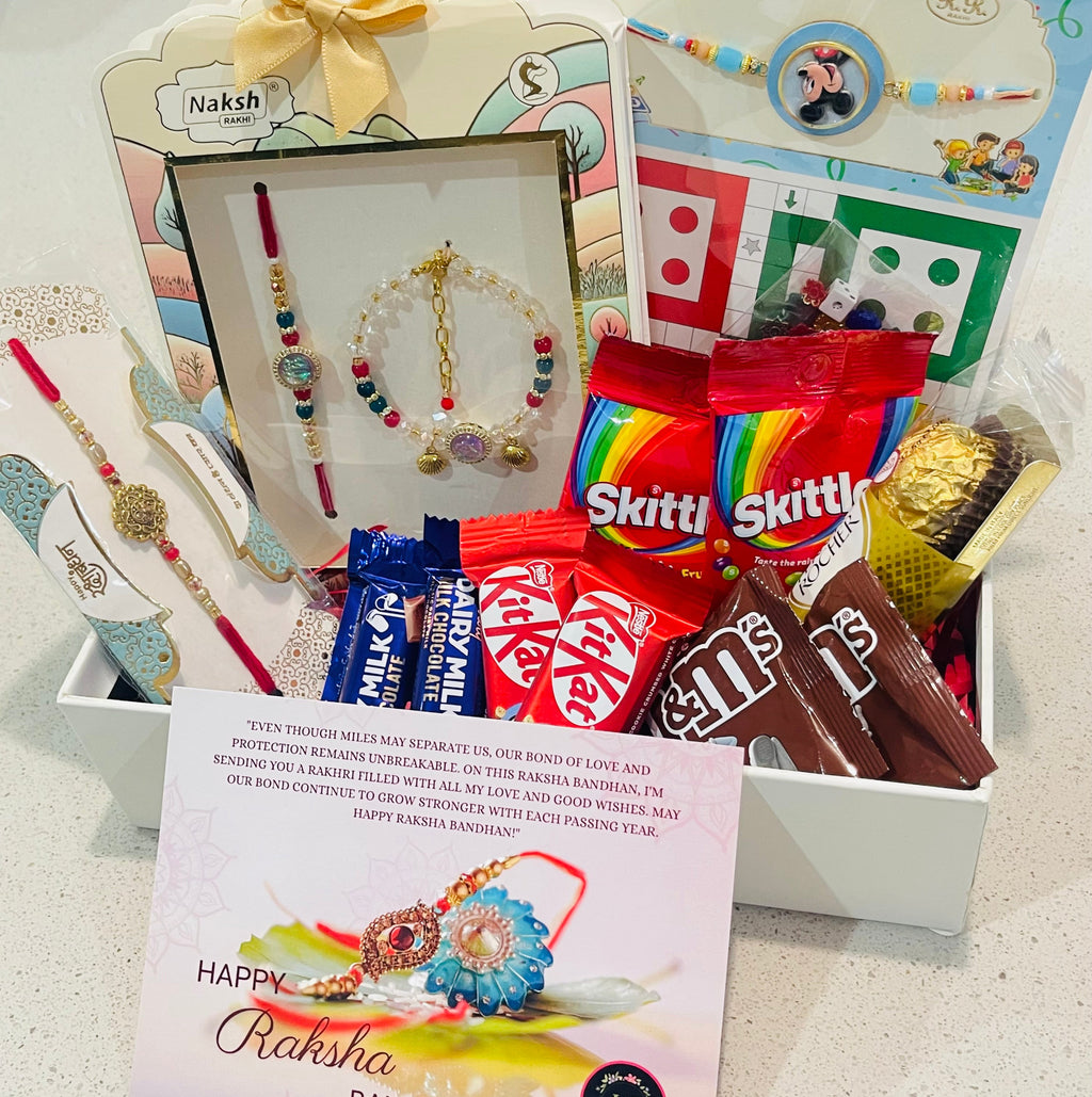 Rakhi hamper (white beauty)