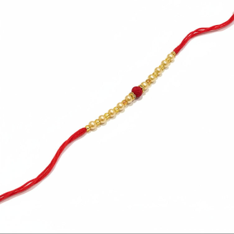 Red Single Thread Rakhi – Traditional Handmade Rakhi Australia