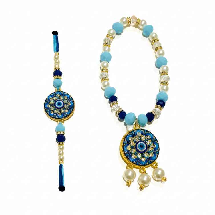 Veer Bhabi Evil Eye Rakhi Set