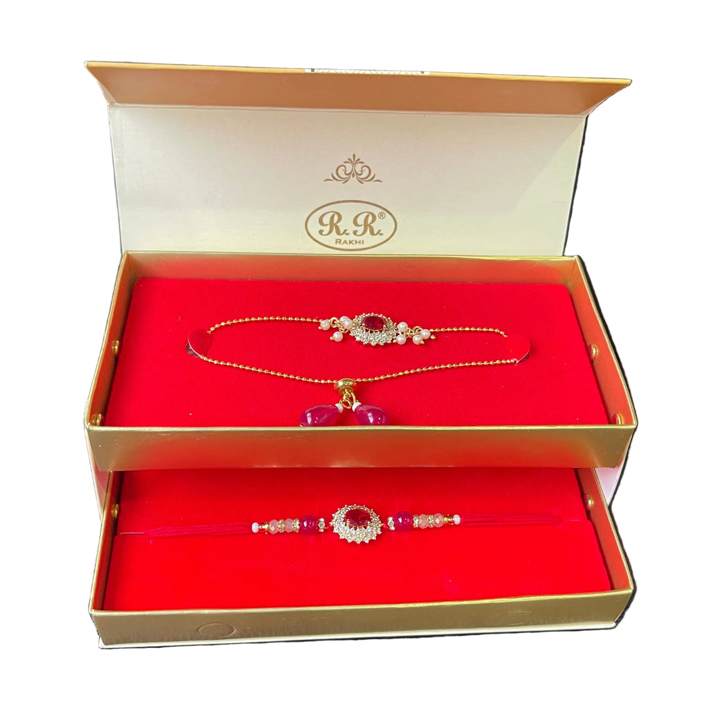PREMIUM AD RAKHI SET FOR BROTHER & BHABI