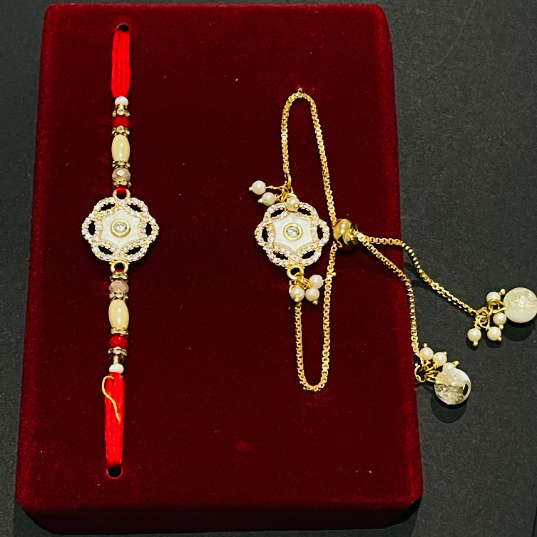 PREMIUM AD Brother Bhabi Rakhi set.