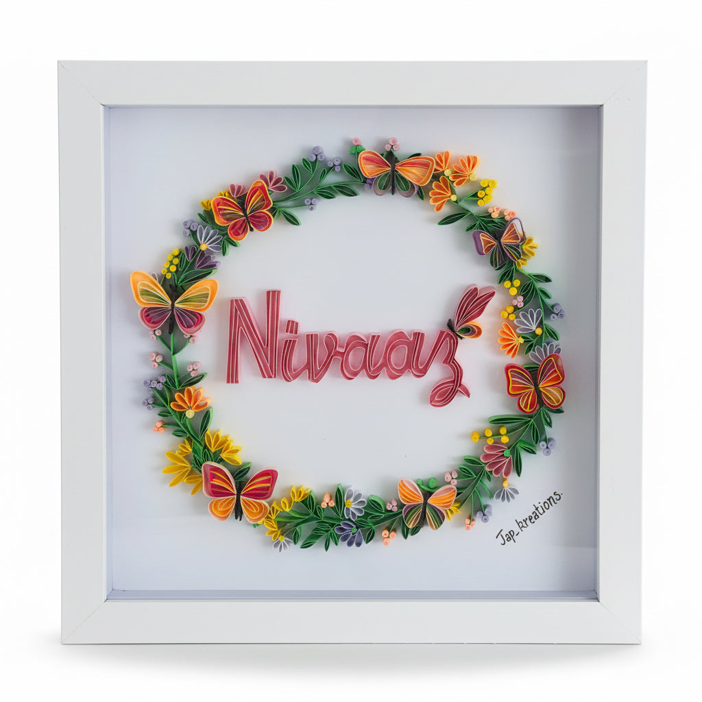 Quilling name Art Frame