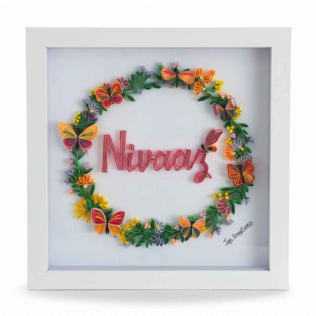 Quilling name Art Frame