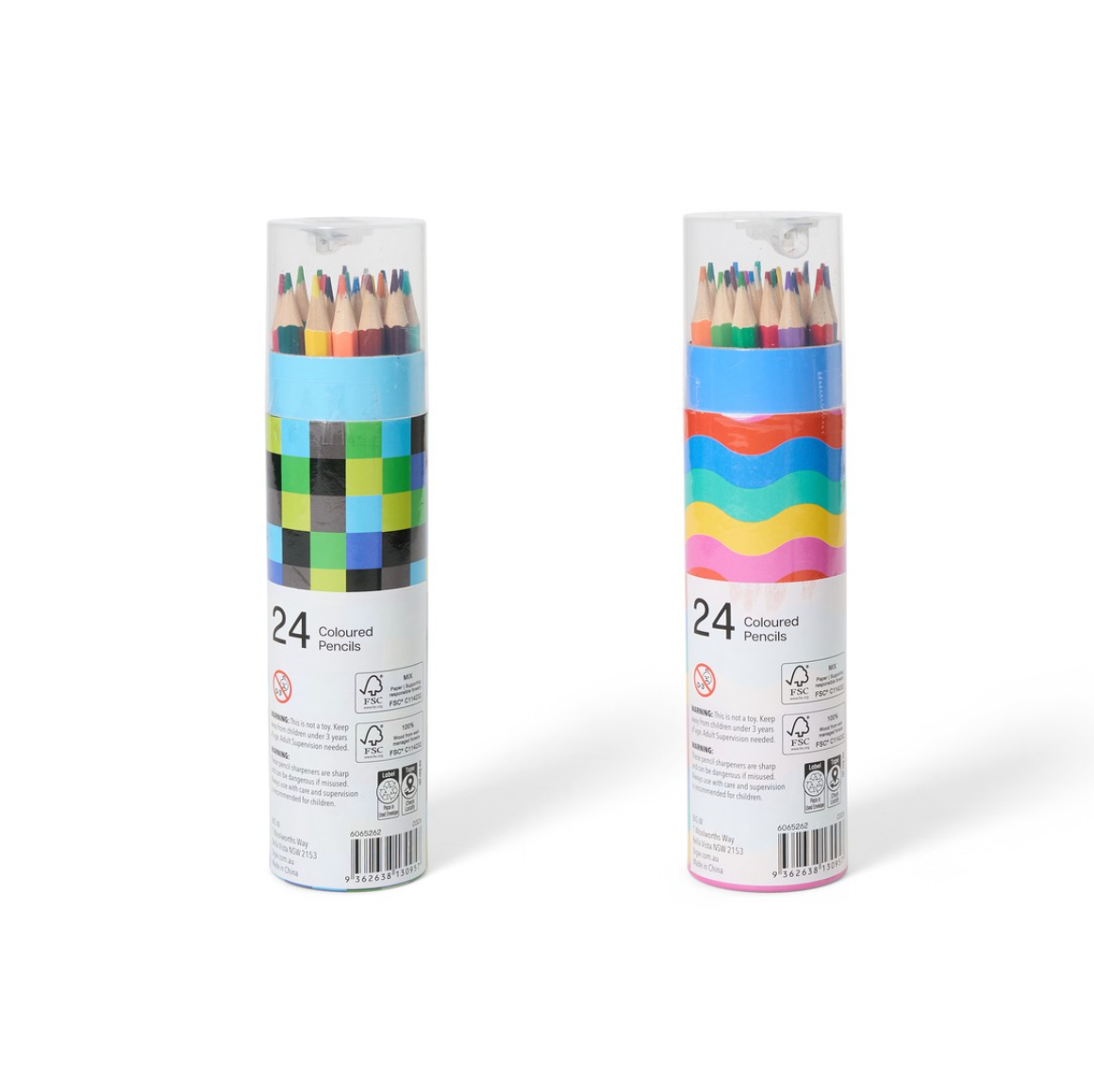 1 Pack of 24 Coloured pencils