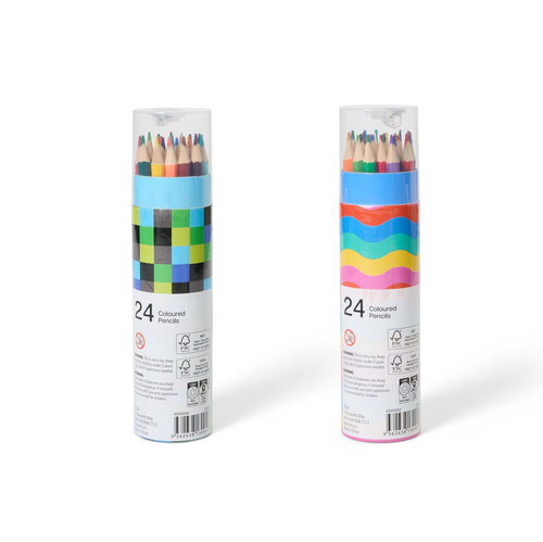 1 Pack of 24 Coloured pencils