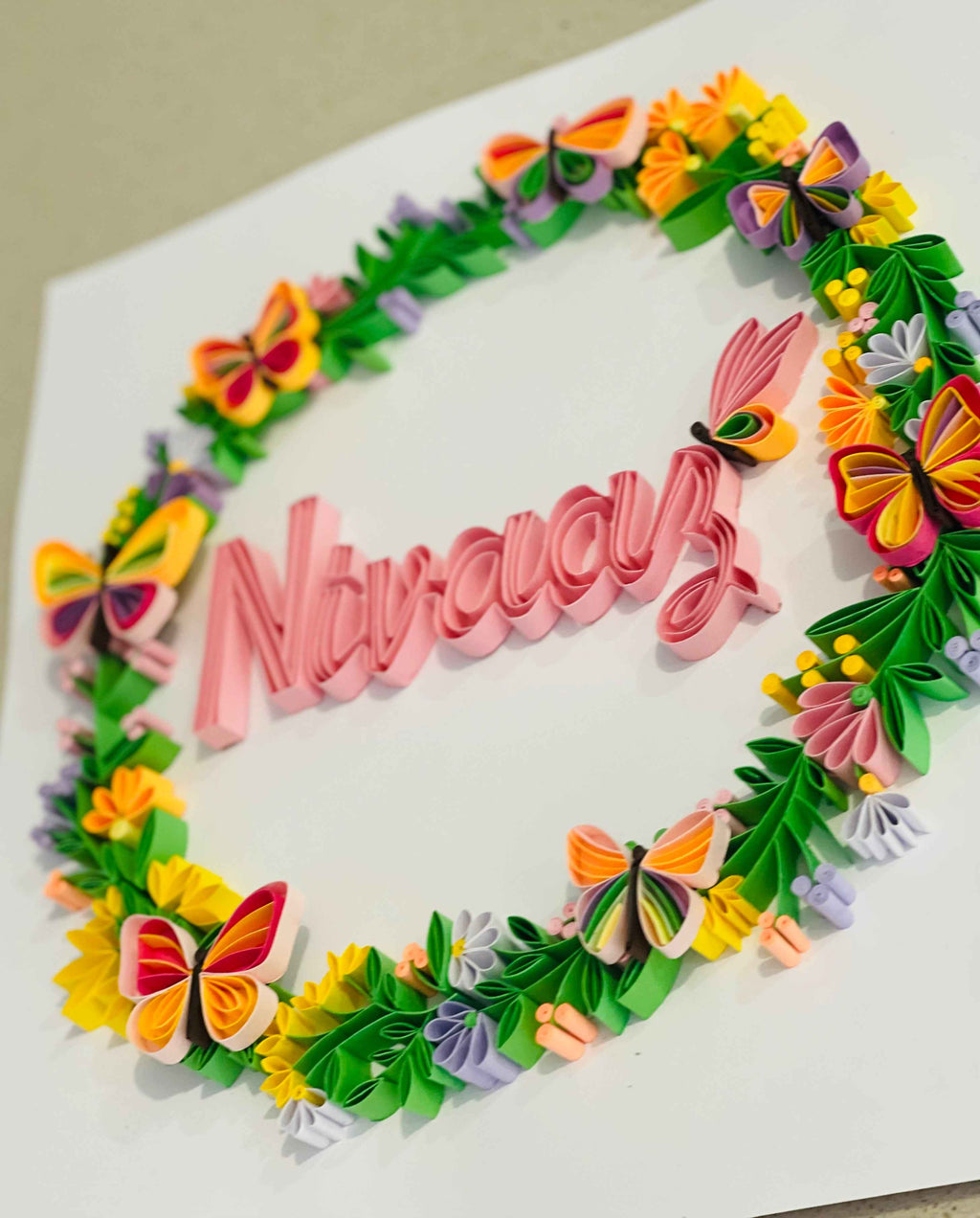 Quilling name Art Frame