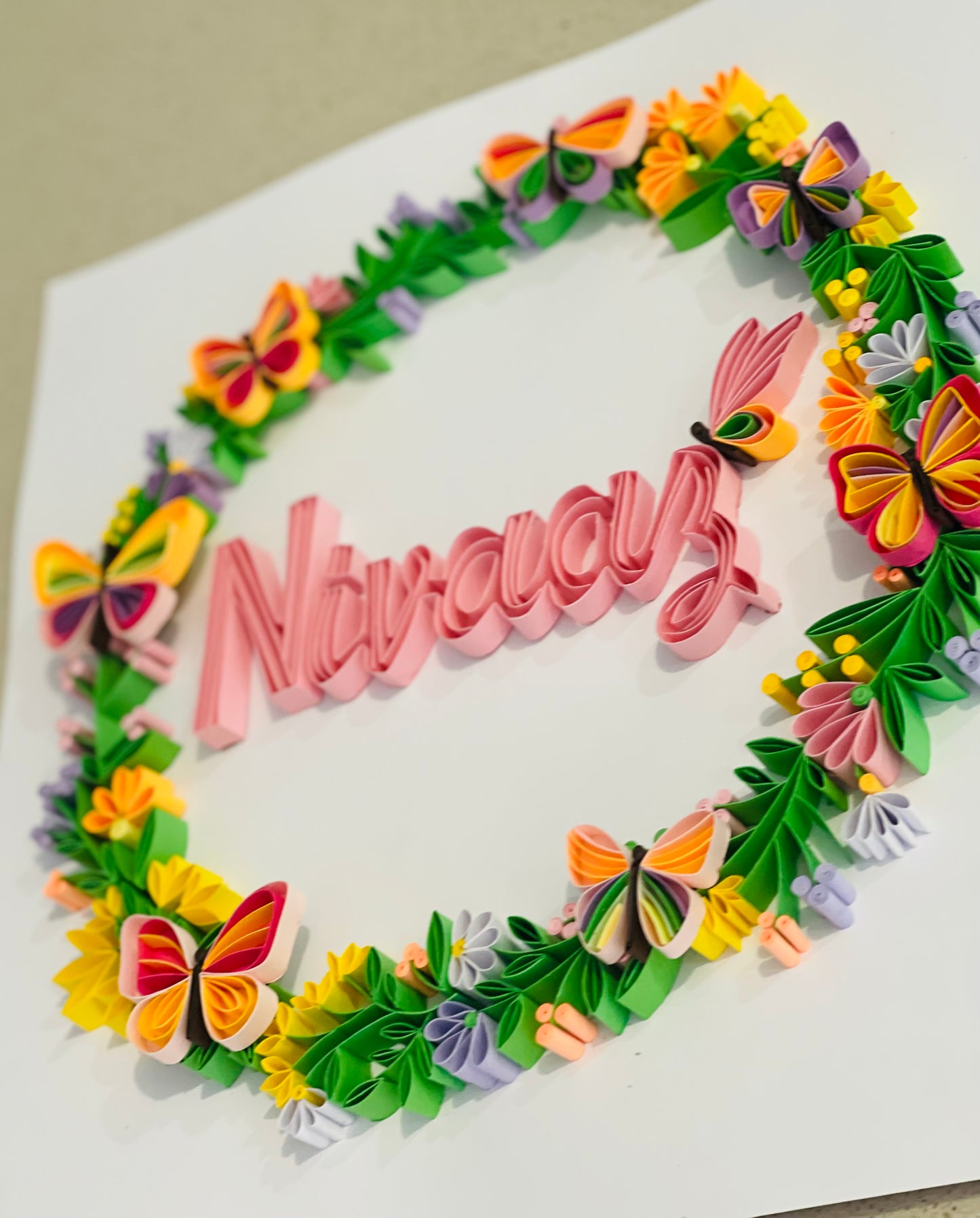 Quilling name Art Frame