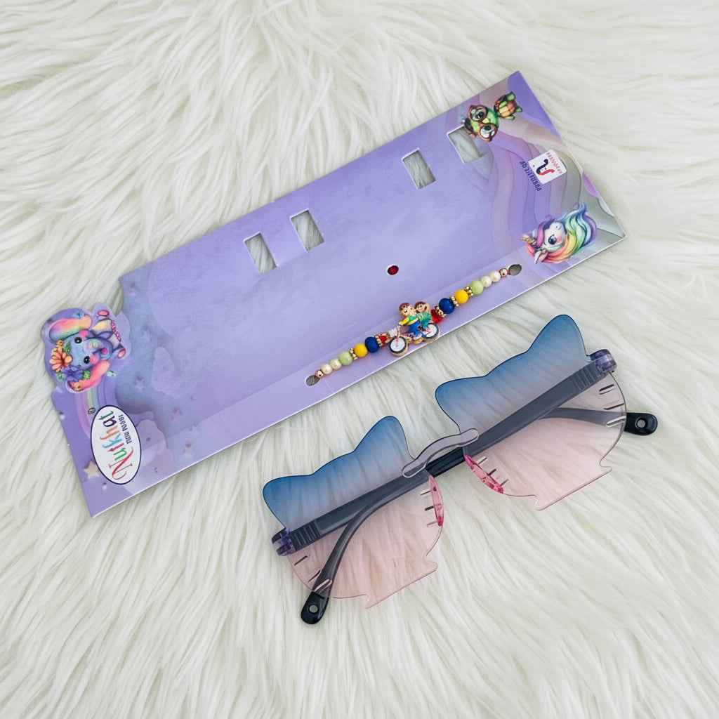 KIDS RAKHI with Fancy Glasses Gift