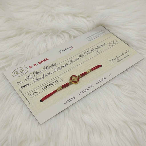 Cheque Design Rakhi
