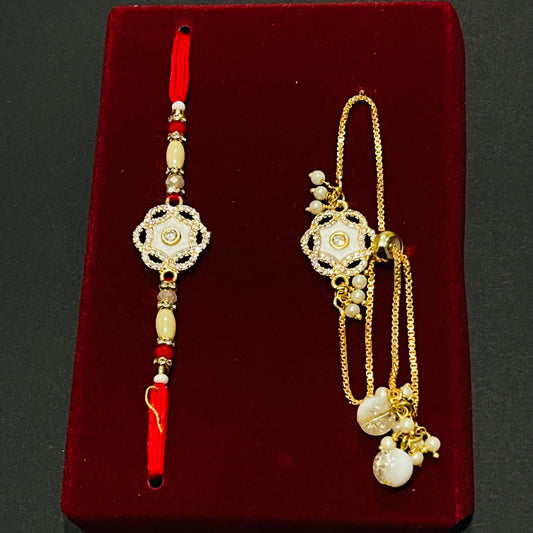 PREMIUM AD Brother Bhabi Rakhi set.