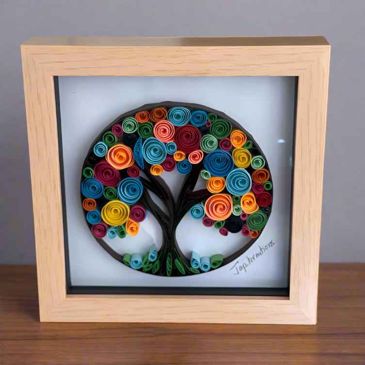 Tree of Life Quilling Art Frame – Handmade Wall Art Gift Australia