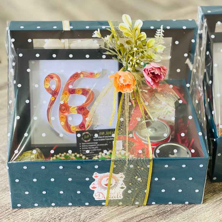 QUILLING ART MEDIUM GIFT HAMPER FOR DIWALI