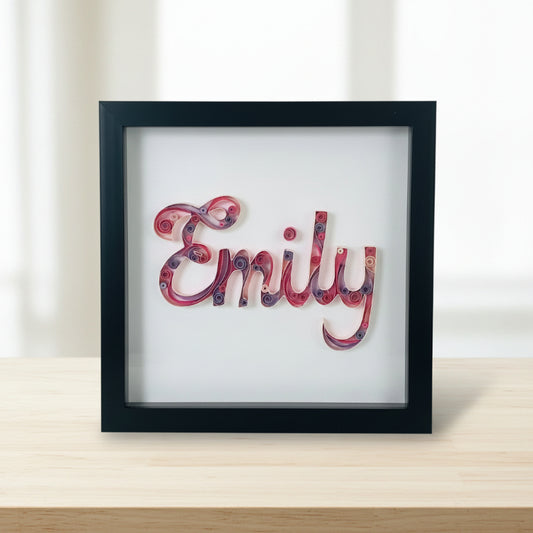 Customised name quilling frame