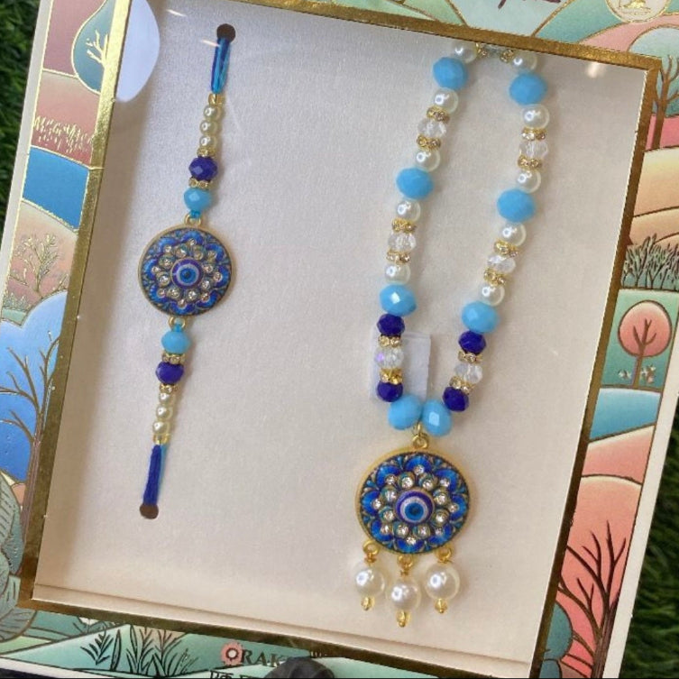 VEER BHABI EVIL EYE RAKHI SET.