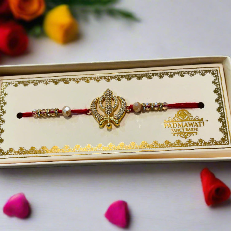 Khanda Rakhi – Handmade Sikh Rakhi for Brother Australia