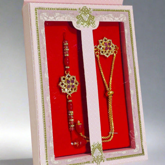 AD Brother Bhabi Rakhi set.