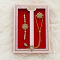 AD Brother Bhabi Rakhi Set – Elegant Handmade Raksha Bandhan Gift Australia