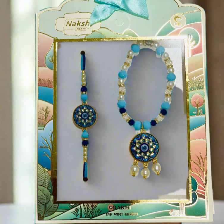 Veer Bhabi Evil Eye Rakhi Set