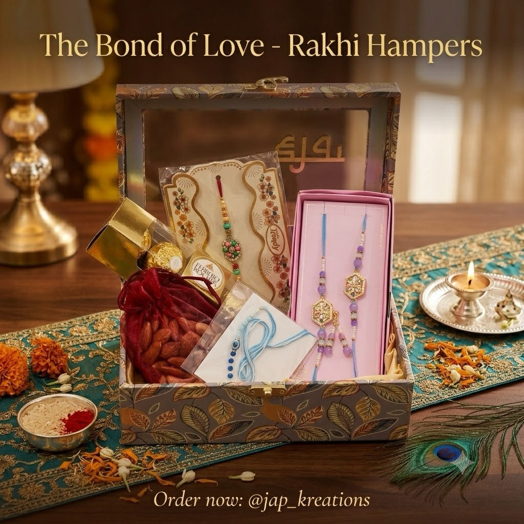 Brother & Bhabi rakhi hamper printed box.
