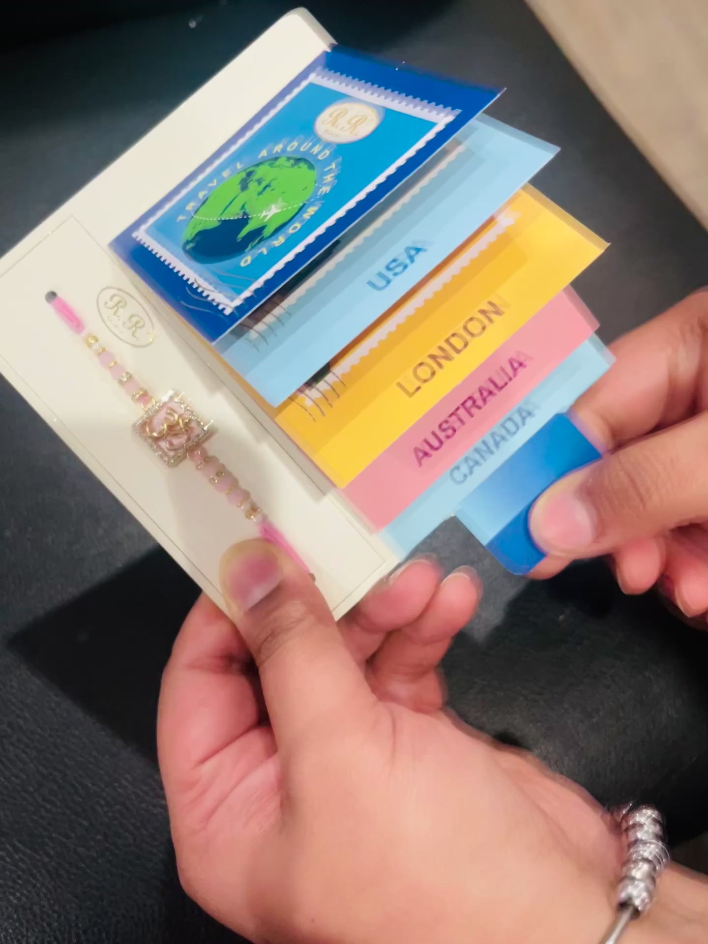 NRI card rakhi.